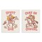Stupell Industries Pastel Cowgirl Phrases 2pc Wall Plaque Art Set Design by Victoria Barnes